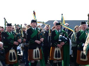 St. Patrick's Day 2009 Dooagh Pipe Band