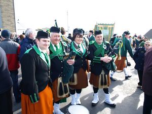 St. Patrick's Day 2009 Dooagh Pipe Band