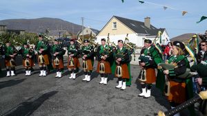 St. Patrick's Day 2009 Dooagh Pipe Band