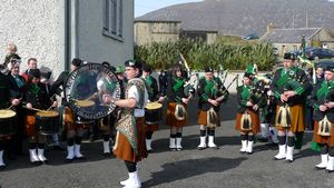 St. Patrick's Day 2009 Dooagh Pipe Band