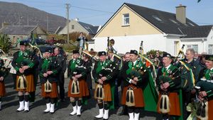 St. Patrick's Day 2009 Dooagh Pipe Band