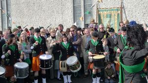 St. Patrick's Day 2009 Dooagh Pipe Band