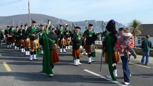 St. Patrick's Day 2009 Dooagh Pipe Band
