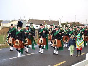 St. Patrick's Day 2010 Dooagh Pipe Band