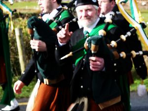 St. Patrick's Day 2011 Dooagh Pipe Band