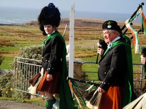 St. Patrick's Day 2011 Dooagh Pipe Band
