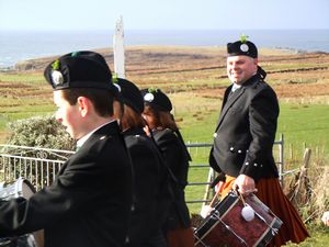 St. Patrick's Day 2011 Dooagh Pipe Band