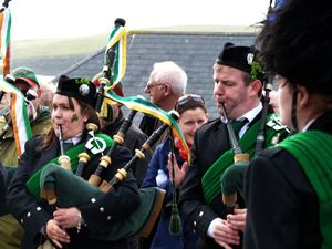 St. Patrick's Day 2011 Dooagh Pipe Band
