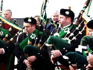 St. Patrick's Day 2011 Dooagh Pipe Band
